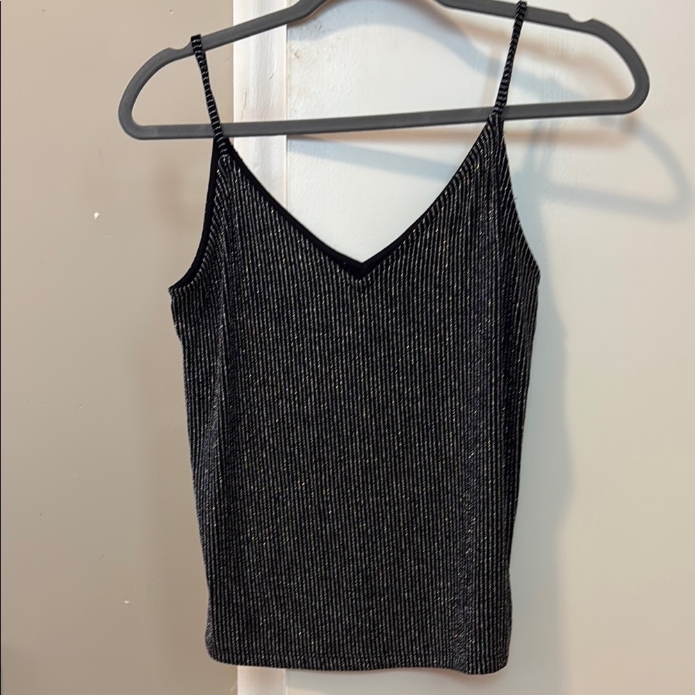H&M Black Sequin Sleeveless Camisole